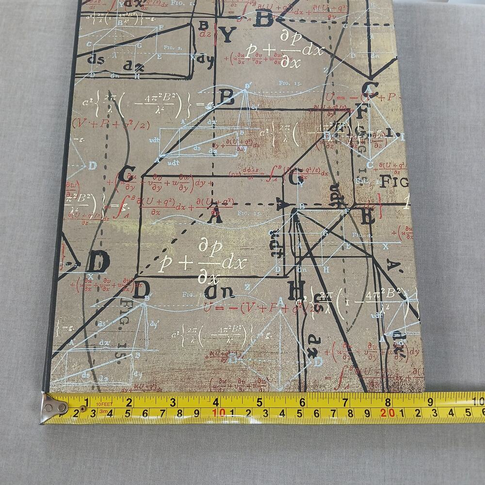 Handmade Hardcover Math Notebook blank unlined pages and graph paper - Picture 9 of 10